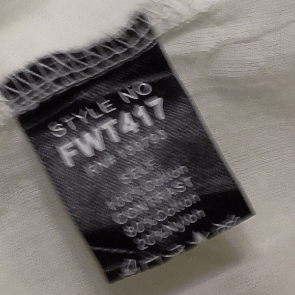 NWOT Pol 100% cotton Button Down Solid, Lace White & Black White Trim Top - Picture 15 of 16